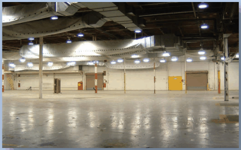 interior view of warehouse