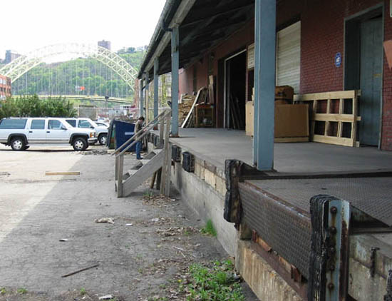 Front Loading docks of warehouse