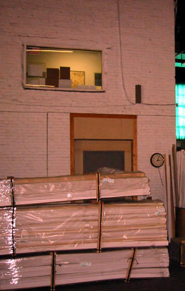 Mezzanine inside warehouse